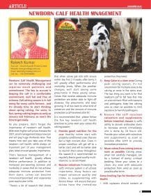 New Born Calf Health Management