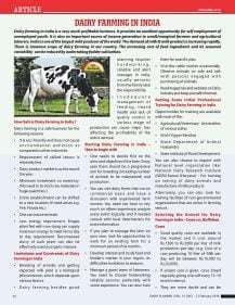 Dairy Farming Article