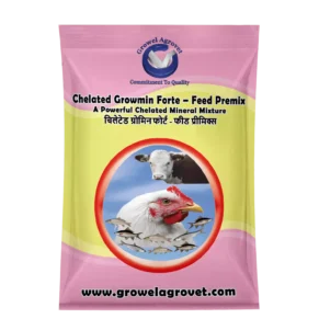 Chelated Growmin Forte- Feed Premix: Chelated Minerals Mixture For Aquacultures, Animals And Poultry.