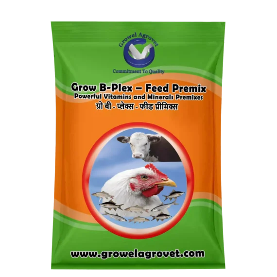 Grow B-Plex – Feed Premix: Vitamins And Minerals Feed Premixes With 19 Compositions For Aquacultures, Animals And Birds.