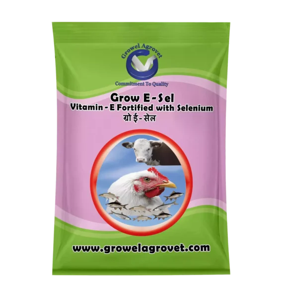 Grow E-Sel – Vitamin – E With Selenium, Biotin, And Vitamin – C For Birds And Animals.