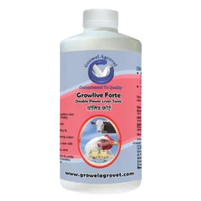 Growlive Forte – A Powerful Liver Tonic For Poultry, Cattle, Cow, Horse, Goat, Sheep, Pig, Pigeons, Pet Birds and Aqua