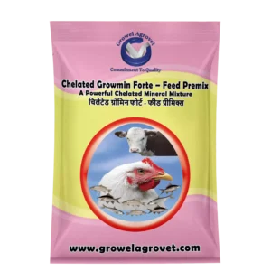 Chelated Growmin Forte- Feed Premix: Chelated Minerals Mixture for Aquaculture,Fish and Prawns