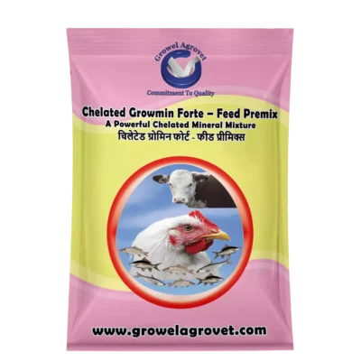 Chelated Growmin Forte- Feed Premix: Chelated Minerals Mixture for Aquaculture,Fish and Prawns