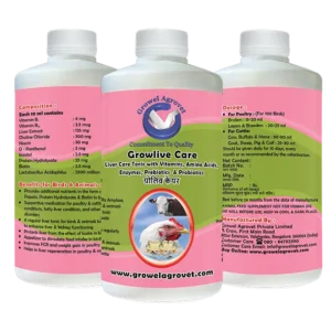 Growlive Care A  Poultry Liver Care Tonic Containing Probiotics, Vitamins and Amino Acids