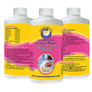 A Powerful Veterinary Multivitamin Contains 9 Essential Vitamins for Aquaculture,Poultry, Cattle, Horses, Pigs, Goats, Sheep, Birds, and Pigeons