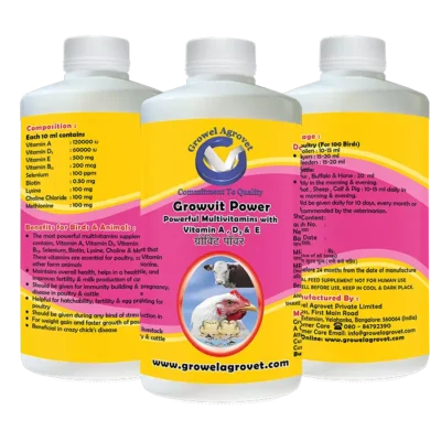 A Powerful Veterinary Multivitamin Contains 9 Essential Vitamins for Aquaculture,Poultry, Cattle, Horses, Pigs, Goats, Sheep, Birds, and Pigeons